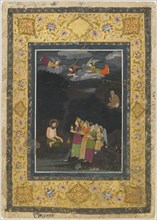 Sultan Ibrahim ibn Adham of Balkh visited by angels, early 18th century.
