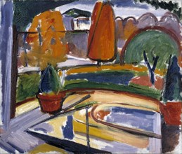 Landscape with Pond--Newman's Yard, ca. 1915-1932.