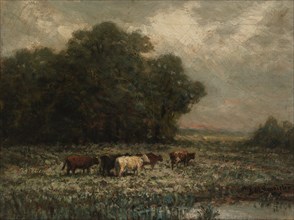 Untitled (landscape with cattle grazing), 1897.