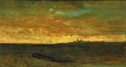 Sunset Scene, ca. 1875-1885.