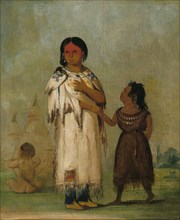 Assiniboin Woman and Child, 1832.