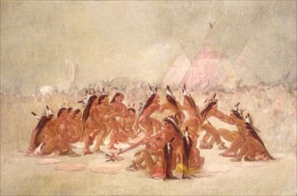 Pipe Dance, Assiniboine, 1835-1837.