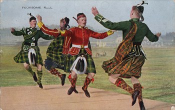 Foursome Reel, 1934. Traditional Scottish dancing.