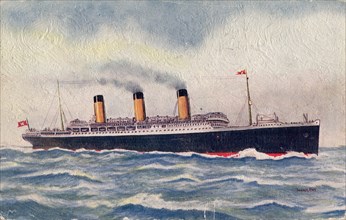 RMS Majestic, White Star Line, 1935. Ocean liner working on the North Atlantic run.