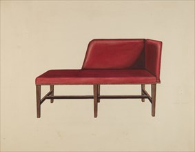 Settee or Chaise Lounge, c. 1939.