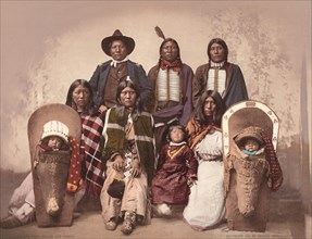 Ute Chief Severo and Family, c. 1885, published 1900.
