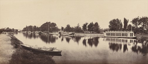 Barges at Oxford, 1862.