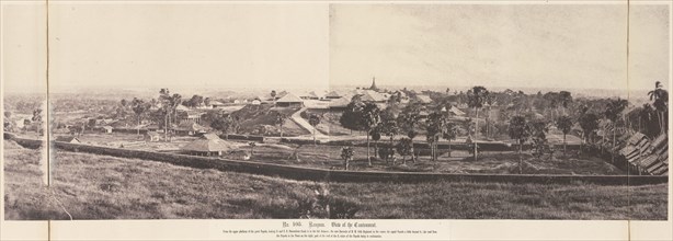 Rangoon: View of the Cantonment, November 1855.