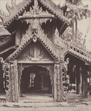 Pugahm Myo: Carved Doorway in Courtyard of Shwe Zeegong Pagoda, August 20-24 or October 23, 1855.