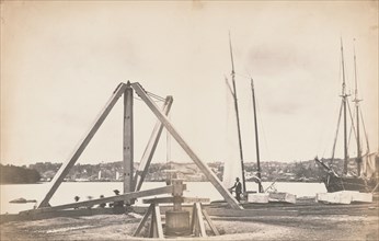 Construction of Washington Aqueduct, 1858-1859.