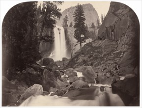 Piwyac, Vernal Fall, 300 feet, Yosemite, 1861.