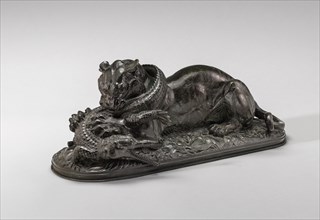 Tiger Devouring a Gavial, model n.d., cast c. 1845/1873.