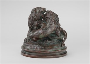 Two Young Lions, model 1832/1838, cast by 1873.