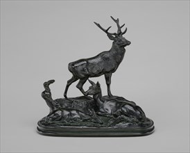 Stag, Doe, and Fawn, model n.d., cast c. 1845/1873.