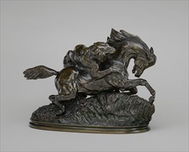 Horse Attacked by a Tiger, model 1837 or before, cast possibly after 1875.