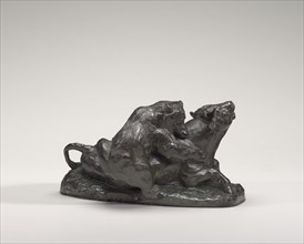 Bull Brought Down by a Bear, model n.d., cast c. 1840/1873.