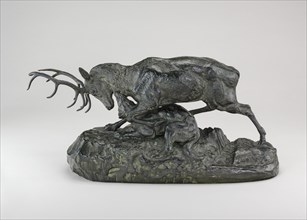 Wolf Seizing a Stag by the Throat, model 1843, cast by 1873.