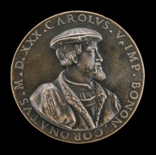 Coronation Medal of Charles V, 1500-1558, King of Spain 1516, Holy Roman Emperor 1519-1556, 1530.