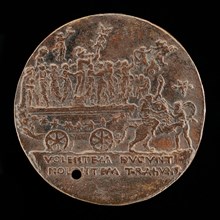 Triumphal Car with Mercury and the Muses [reverse], c. 1480.