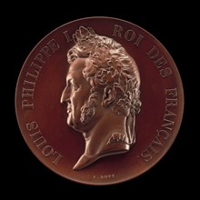 Louis Philippe, 1773-1850, King of the French 1830-1848 [obverse], 1842.