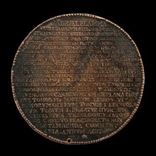 Inscribed Record of Fiamma's Life and Works [reverse], 1578.