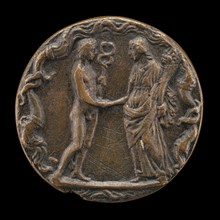Mercury with a Female Figure [reverse], probably 1450/1503.