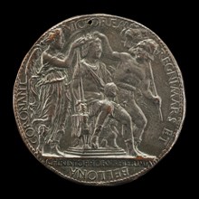 Alfonso Crowned by Mars and Bellona [reverse], 1458.