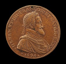 Henri IV, 1553-1610, King of France 1589 [obverse], 1594.