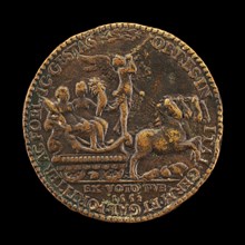 Triumphal Procession of Fame with Abundance and Victory [reverse], 1552.