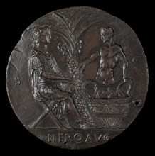 Nero, Laureate, Seated Under Palm Tree [reverse], fourth quarter 15th century.