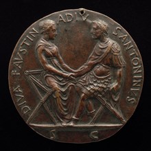 Antonius Pius and Faustina Joining Hands [reverse], fourth quarter 15th century.