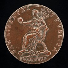 Florence Holding an Orb and Triple Olive Branch [reverse], probably 1465/1469.