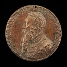 Giambattista Castaldi, died 1562, Count Piadena, General of Charles V [obverse], mid 16th century. Attributed to Annibale Fontana.