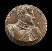 Giovanni de' Medici delle Bande Nere, 1498-1526, Celebrated Condottiere and Father of Cosimo I [obverse], c. 1570.