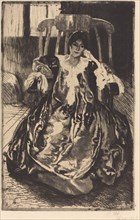 The Silk Gown (La robe de soie), 1887.