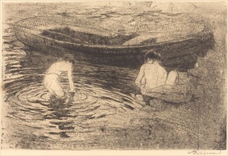 Bathing at Talloires (La baignade à Talloires), 1888.