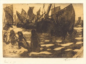 Small Fishing Boats of Berck (Petites Pêcheuses de Berck), 1897.