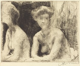 Nude Woman by a Looking Glass (Femme Nue Auprès d'une Glace), 1889.