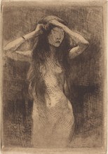 Nude Girl Combing Her Hair, 1887.
