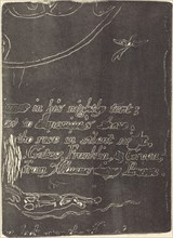 Restrike from fragment of cancelled plate for "A Prophecy", 1793.