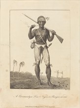 A Coromantyn Free Negro, or Ranger, armed, 1793.