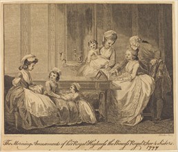 The Morning Amusements of her Royal Highness, 1782.