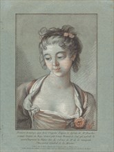 Bust of a Young Woman Looking Down, 1765/1767.