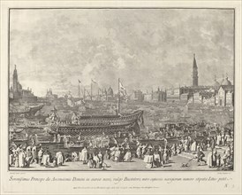 The Doge in the Bucintoro Departing for the Porto di Lido on Ascension Day, 1763/1766.