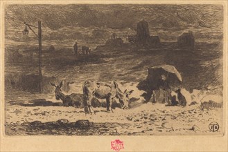 Les Anes de La Butte-aux-Cailles (Donkeys at La Butte-aux-Cailles), 1873/1874.