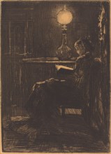 Liseuse à la Lampe (Woman Reading by Lamplight), 1879.
