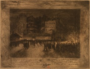 La Place des Martyrs et la Taverne du Bagne, 1885.