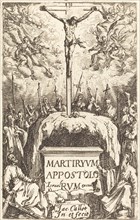 Title Page for "The Martyrdoms of the Apostles", c. 1634/1635.