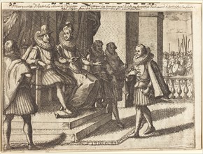 King and Queen in Consultation about the Turks [recto], 1612.