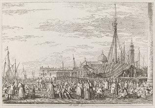 The Market on the Molo [upper left], c. 1735/1746.
